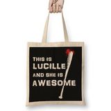 Humuts This Is Lucille And She Is Awesome Walking Dead Uzun Saplı Bez Çanta