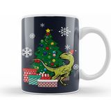 Humuts Velociraptor Around The Christmas Tree Kupa