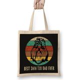 Humuts Vintage Best Shih Tzu Dad Ever 01 Bez Çanta