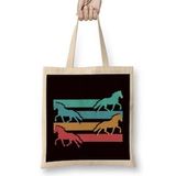 Humuts Vintage Horses Retro Horse Fans Dressage Equestrian Sport Uzun Saplı Bez Çanta
