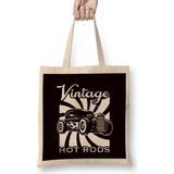 Humuts Vintage Hot Rods Classic Old American Cars Automobile Garage Bez Çanta