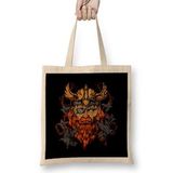 Humuts Vintage Odin Ravens Norse Mythology Distressed Uzun Saplı Bez Çanta
