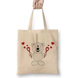 Humuts We Bare Bears Ice Bear Aşk Bez Kadın Günlük Çanta