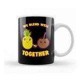 Humuts We Blend Well Together Funny Pineapple Coconut Pun Kupa