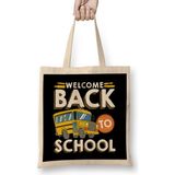 Humuts Welcome Back To School Kids Schoolbus New Student Bez Uzun Saplı Açık Bej Rengi Çanta
