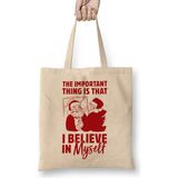 Humuts Yılbaşı Yeni Yıl Konseptli Believe In Santa Clause Christmas Bez Çanta