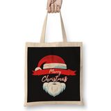 Humuts Yılbaşı Yeni Yıl Konseptli Merry Christmas Santa Claus Bez Kadın Günlük Çanta