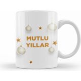 Humuts Yılbaşı Yeni Yıl Konseptli Mutlu Yıllar Hediye 05 Kupa Bardak