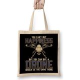 Humuts You Cant Buy Happiness But You Can Buy Buy A Drone Its The Same Thing As Buying Happiness Bez Uzun Saplı Açık Bej Rengi Çanta