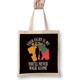 Humuts Your Fight My Fight Autism Awareness Mother Son Daughter Bez Kadın Günlük Çanta