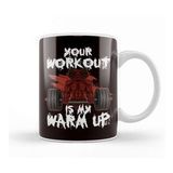Humuts Your Workout My Warm Up Barbell Bodybuilding Weightlifting Kupa Bardak