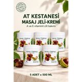 Hunca Care At Kestanesi Kremi 500 ml Horse Chestnut Gel-Cream x 5 Adet