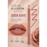 Huncalife Color Illusion Dudak Kalemi - Soğuk Kahve - 8690973723499