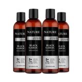 Huncalife Nature Siyah Sarımsaklı Dökülme Karşıtı Besleyici ve Onarıcı 4x350 ml Şampuan