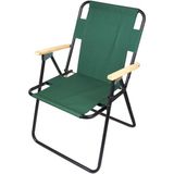 Hundemir Ahşap Kolçaklı Kamp Sandalyesi Yeşil - 6456 Ecorce Tube Marron - Polyester