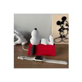 huni Snoopy Apple Watch Stand El Boyaması Figür Akıllı Saat Şarj Stand Sevimli Köpek Snoopy