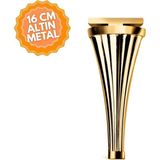 Hünkar Altın 16 cm Metal Mobilya Ayağı, Lüks Metal Mobilya Ayak, Koltuk, Dolap, Şifonyer Ayak