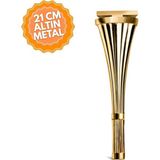 Hünkar Altın 21 cm Metal Mobilya Ayağı, Lüks Metal Mobilya Ayak, Koltuk, Dolap, Şifonyer Ayak