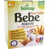 Hünnap 400GR Keçisütlü Bebe Bisküvisi 12 Vitamin ile Tam Buğday Unu ve Hurma Pekmezi İçerir
