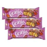 Hünnap Granio Hurmalı Bademli 40 gr Çikolata Kaplamalı Bar (3 paketi)