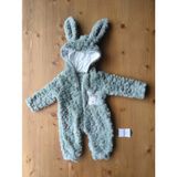 Hunny Kids Tavşan Kulaklı Bebek Wellsoft Tulum - Açık Yeşil - 1 Yaş