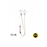 Hunsafety Şok Emicili Çelik Kanca Karabinalı Çift Bacaklı Lanyard Hl-48