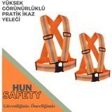 Hunsafety Yüksek Görünürlüklü Pratik Ikaz Yeleği