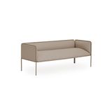 Hunt Mobilya Hando 190x72x73 CM Kahverengi Kumaş Üçlü Ofis Kanepesi