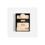 Hunter ARRINAY RIBBED POM BEANIE/SCARF BOX SET Beyaz Atkı & Bere Seti HXRU0029252-AW