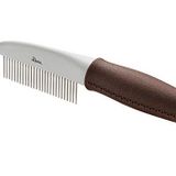 HUNTER Döner uçlu SPA bakım tarağı, saç ve alt yün bakımı için, 21 x 4 cm, gri / kahverengi