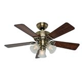 Hunter Fan Beacon Hill Antik Pirinç 107 cm Aydınlatmalı Tavan Vantilatörü