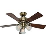 Hunter Fan Beacon Hill Antik Pirinç 107 cm Kahverengi Aydınlatmalı Tavan Vantilatörü