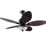 Hunter Fan Caribbean Breeze 137 cm Hasır Kanatlı Aydınlatmalı Tavan Vantilatörü