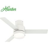 HUNTER FAN Gilmour Mat Beyaz - 132 cm . Aydınlatmalı ve Uzaktan Kumandalı Nemli Mekan Tavan Vantilatörü