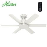 Hunter Fan Kennicott Taze Beyaz 112 cm Uzaktan Kumandalı Nemli Mekan Tavan Vantilatörü