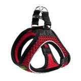 Hunter Köpek Göğüs Tasması Hilo Comfort Kırmızı Siyah XS