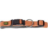 HUNTER NEOPREN Vario Plus köpek tasması, renk: Bakır/gri, dayanıklı naylon, yumuşak neopren dolgu, kademesiz ayarlanabilir, gerginlik azaltıcı, bakımı kolay, rahat, Boyut: L/2,5