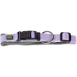 HUNTER NEOPREN Vario Plus köpek tasması, renk: lavanta/gri, dayanıklı naylon, yumuşak neopren dolgu, kademesiz ayarlanabilir, gerginlik azaltıcı, bakımı kolay, rahat, boyut: M/2,0