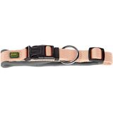 HUNTER NEOPREN Vario Plus köpek tasması, renk: şeftali/gri, dayanıklı naylon, yumuşak neopren dolgu, kademesiz ayarlanabilir, gerginlik azaltıcı, bakımı kolay, rahat, boyut: M-L/2,0