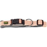 HUNTER NEOPREN Vario Plus köpek tasması, renk: şeftali/gri, dayanıklı naylon, yumuşak neopren dolgu, kademesiz ayarlanabilir, gerginlik azaltıcı, bakımı kolay, rahat, boyut: S-M/2,0