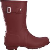 Hunter Orig Short Tri Colour Logo Boot Kadın Kırmızı Yağmur Çizmesi - Bordo