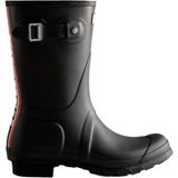 Hunter Orig Short Tri Colour Logo Boot Kadın Siyah Yağmur Çizmesi