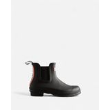Hunter Originals Chelsea Tri Colour Logo Kadın Siyah Kısa Bot Wfs2354rma-Blk