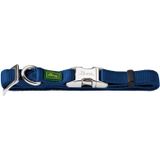 HUNTER Vario Basic alüminyum strong tasma, köpek tasması, naylon, alüminyum geçme kilit, M, deniz mavisi