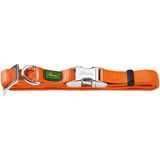 HUNTER Vario Basic alüminyum strong tasma, köpek tasması, naylon, alüminyum geçme kilit, M, turuncu