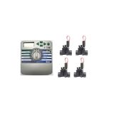 HUNTER X-CORE 401 KONTROL ÜNİTESİ VE SELENOİD VANA SETİ (4 İSTASYON)