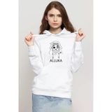 Hunter X Hunter Anime Alluka Beyaz Kadın 3İp Kapşonlu Sweatshirt