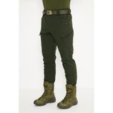 Hunters Haven Taktikal Kışlık Softshell Pantolon Haki Renkli Astarlı Kalın Kumaşlı Kargo Cepli