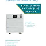 Huntkey Güneş Enerjisi Depolama Sistemi 5kw Inverter + 15KWH Batarya - Beyaz