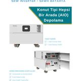 Huntkey Güneş Enerjisi Depolama Sistemi 5kw Inverter + 5kwh Batarya - Beyaz